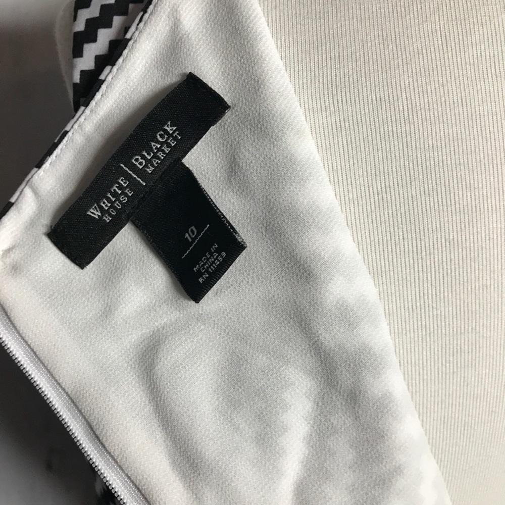 White House Black Market Chevron Dress - Picture 6 of 7